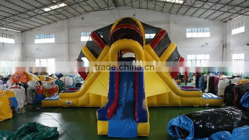 New & special design slide bouncer inflatable octopus slide for sale
