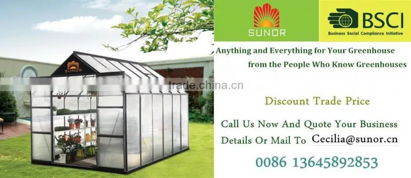 Easy DIY 8*6 FT Aluminum Walk-in Garden Greenhouse