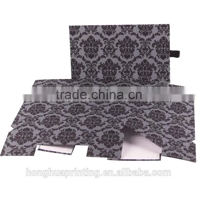 Non-woven Trapezoidal fabric cd storage box with grommet