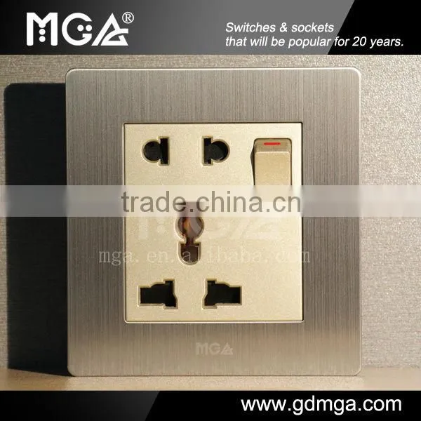 Earthing 13A multi socket / wall switch socket