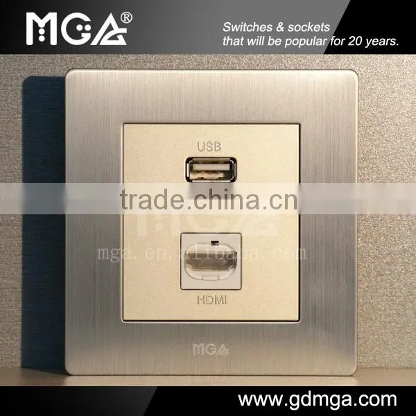connect USB to TV & HDMI wall socket