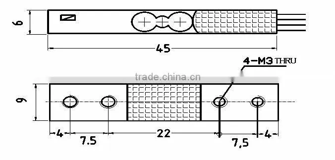Mini size electronic aluminum sensor
