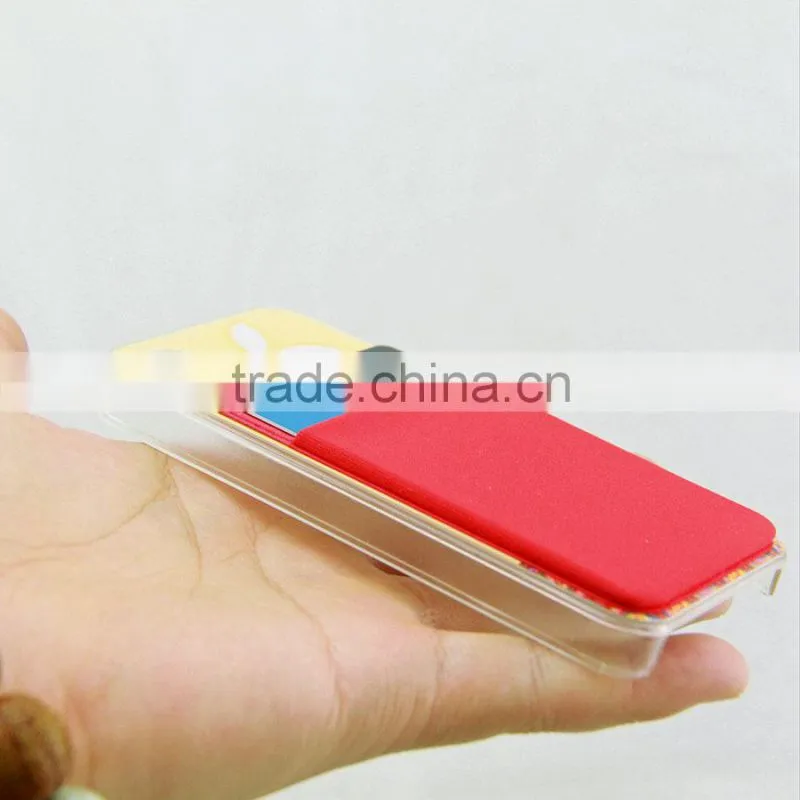 Novel Promotional Gifts Anti-slip 3M Sticker Cellphone Card Holder