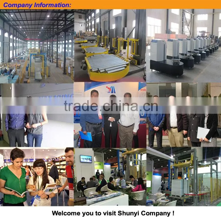 Alibaba supply motorised top platen stretch pallet wrapper