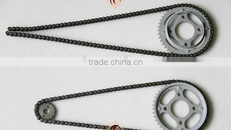 HIGH QUALITY 45 STEEL 40MN 428H/122L-47T/14T motorcycle chain and sprocket