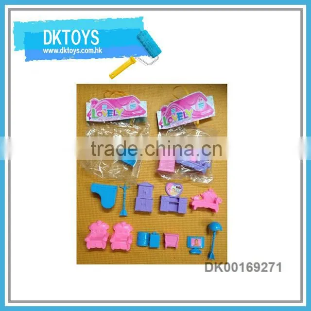 Pink Color Preschool Furniture Set Pretend Play Furniture Toy
