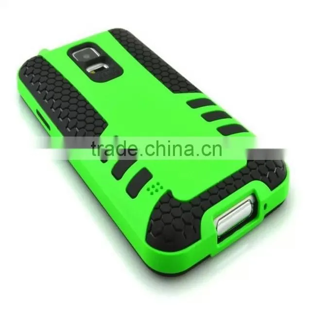 wholesale football texture cases for samsung galaxy s5, pc+tpu rocket green samsung galaxy cases