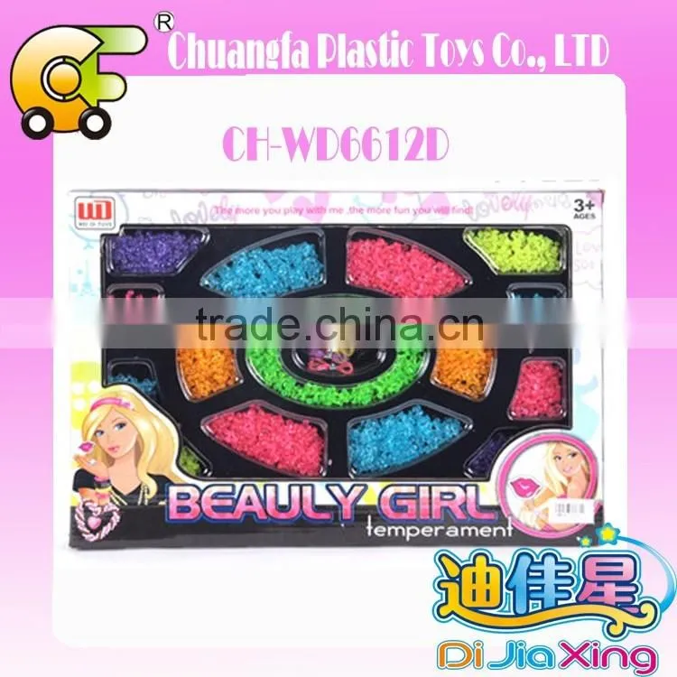 New Design DIY Plastic beaded bracelet kids diy crafts