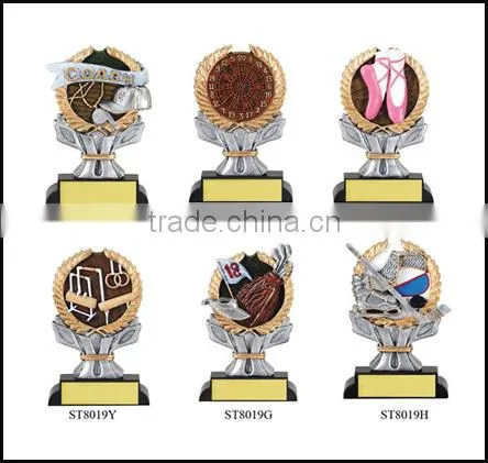 2015 ball games resin customized replica trophy