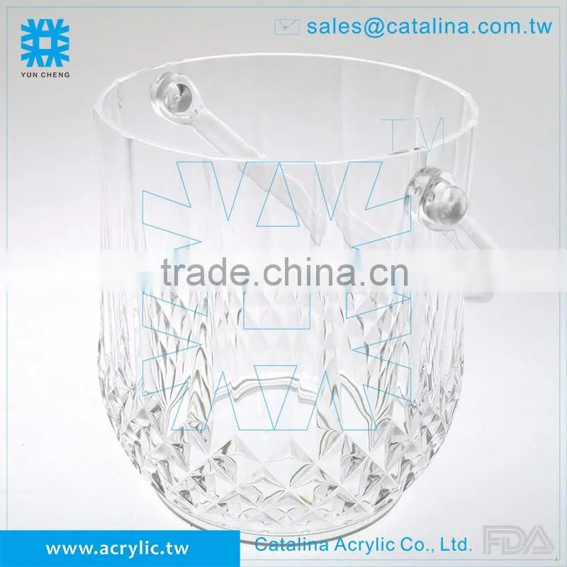 Luxury Acrylic Wine Barrel Ice Bucket