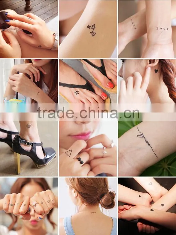 WMT-103 The Middle East Style Metallic Flash Tattoo Sticker