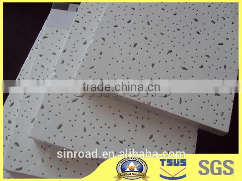 Acoustical Suspended Ceiling Tile Mineral Fiber Board