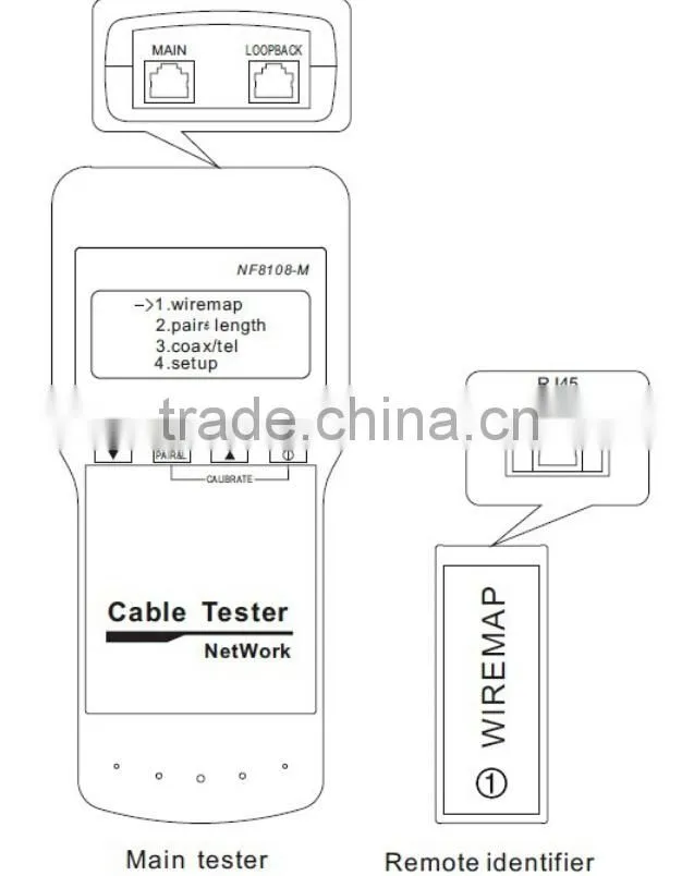 NOYAFA NF8108-M Multifunction Network LAN Phone Cable Tester Meter cable hunting, sorting and circuit status testing.
