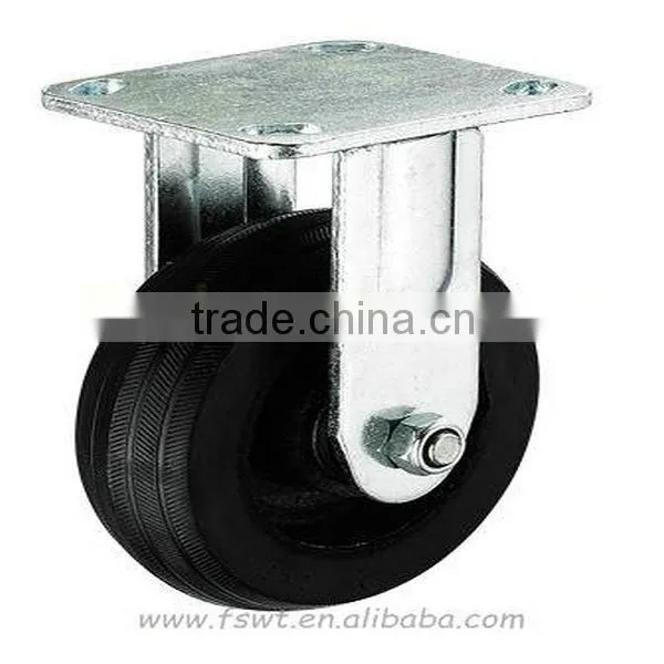 Rubber Heavy Duty Castor And Iron Core Furniture Caster And Wheel