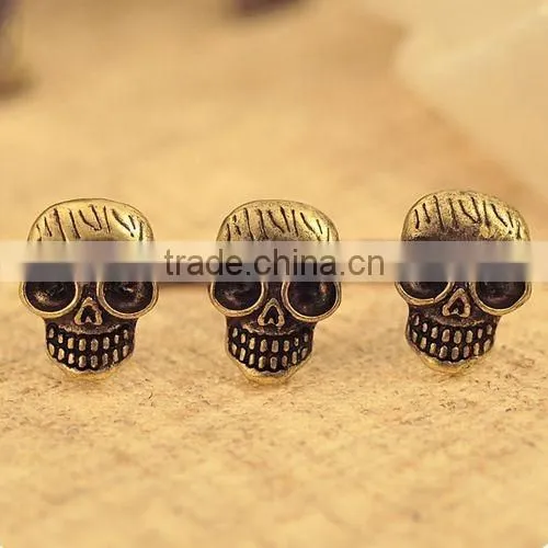 Fashion jewelry dual ring human skeleton wedding rings