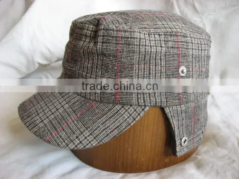 Winter Army Cap with Earflaps / Winter Military Cap