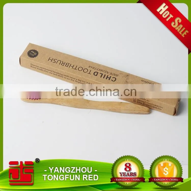 Wholesale Natural Customized logo bamboo toothbrush Enviormental Soft Bristle Toothbrush for home