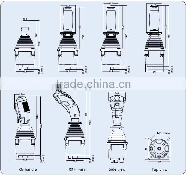 HJ60 joystick for Jeannie shear fork