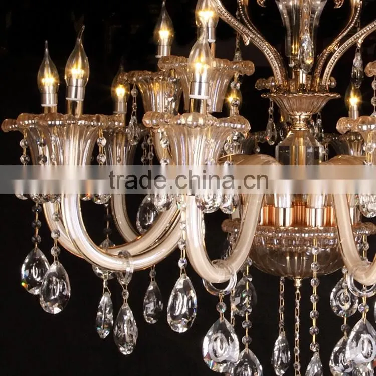 Lobby flame cheap crystal chandelier