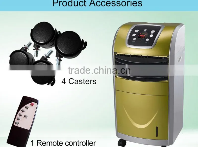 Golden Color Plastic Timer Air Cooler
