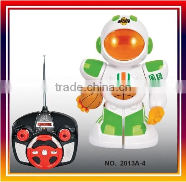 Remote Control Robot,4CH RC Robot with Auto +Music+Light