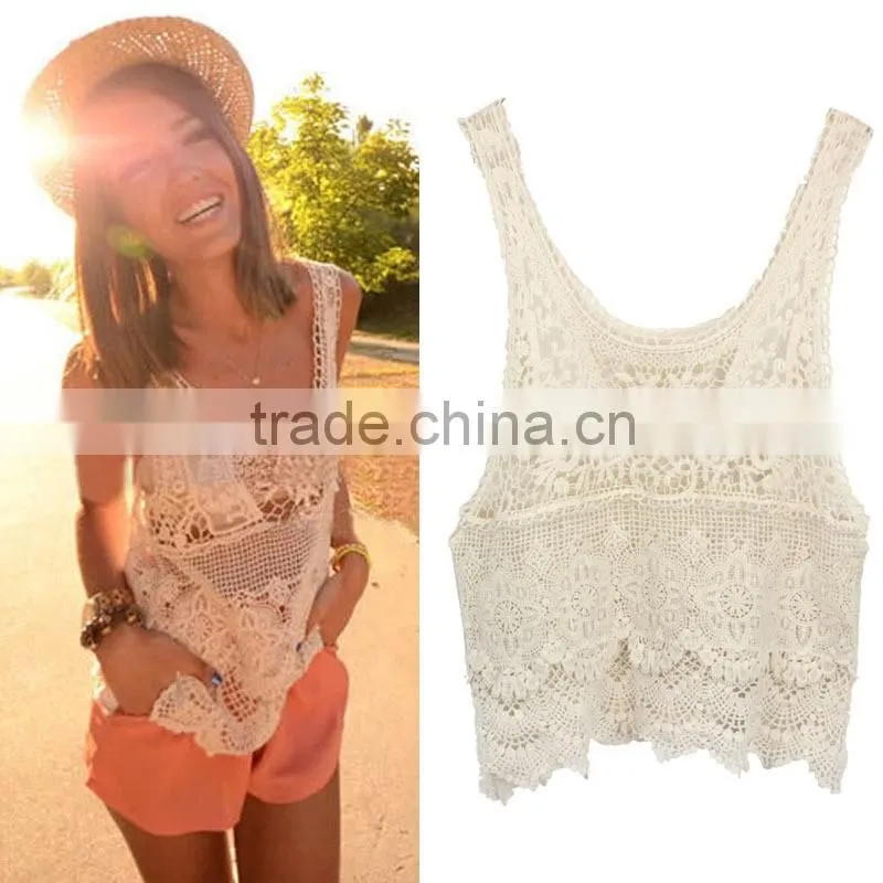2016 Wholesale Hot Selling Girls Sexy Cool Summer Crochet Top