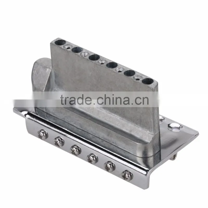 Acoustic Guitarra Guitar Parts 1 Set Chrome 6 Strings Bass Guitar Tremolo Bridge with Bar For Strat ARE4