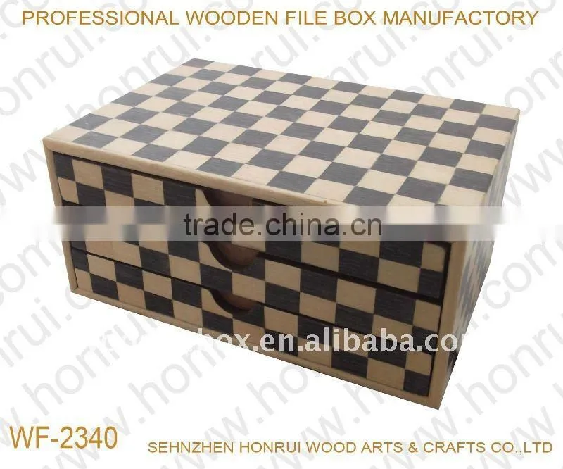 Wooden drawer box