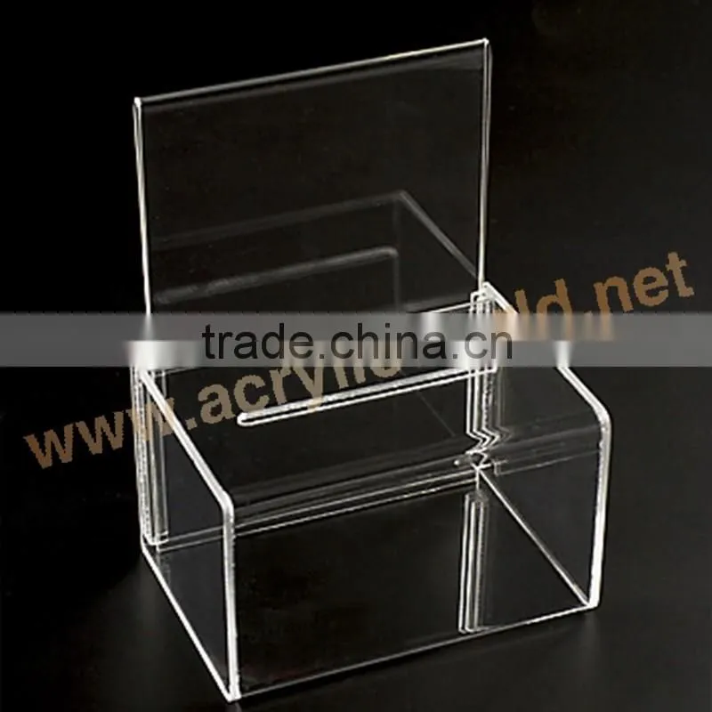 hot sale acrylic Vote Box/Custom Clear Acrylic Donation box