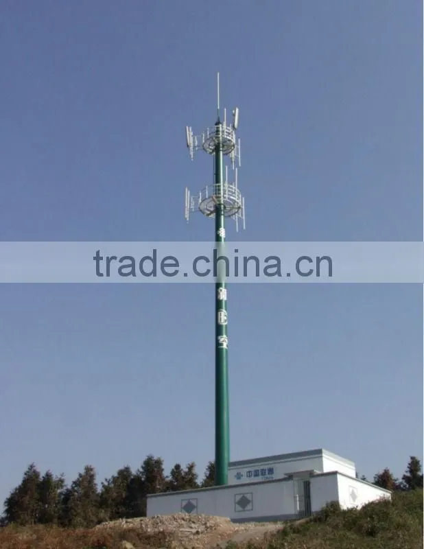 45 meter base station monopole tower