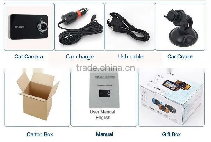 k6000 user manual fhd 1080p car camera dvr video recorder for car