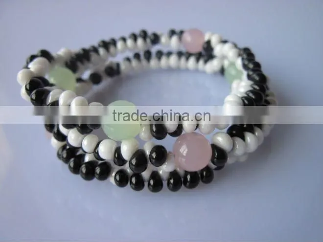New style beaded uv bracelet and glow in dark