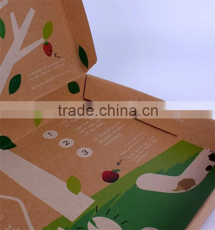 2016 Cheap Recycled Brown Folding Kraft Paper Box