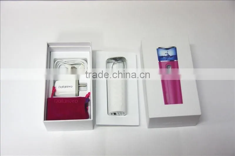 Datahero USB rechargeable Nano facial mist sprayer with power bank