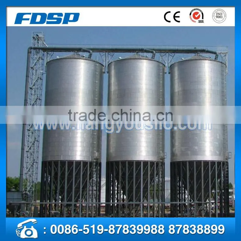 Galvanized Steel Grain Storage Silo, Animal feed storage silos made in China
