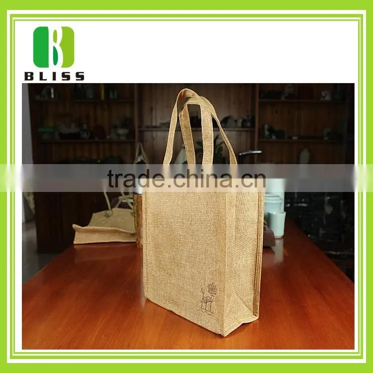 China manufacture recycled foldable jute shopping bag