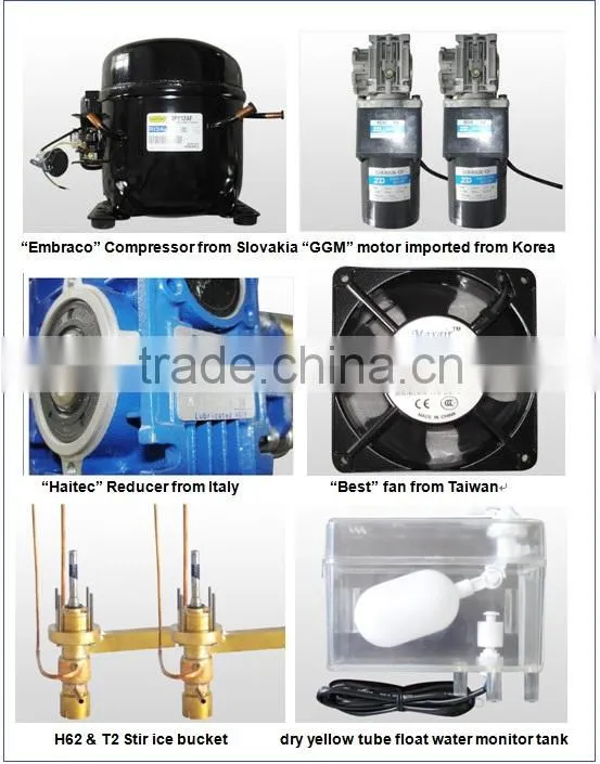 Toption 500Kg/24 industrial block ice making machines small capacity solid ice block making machine