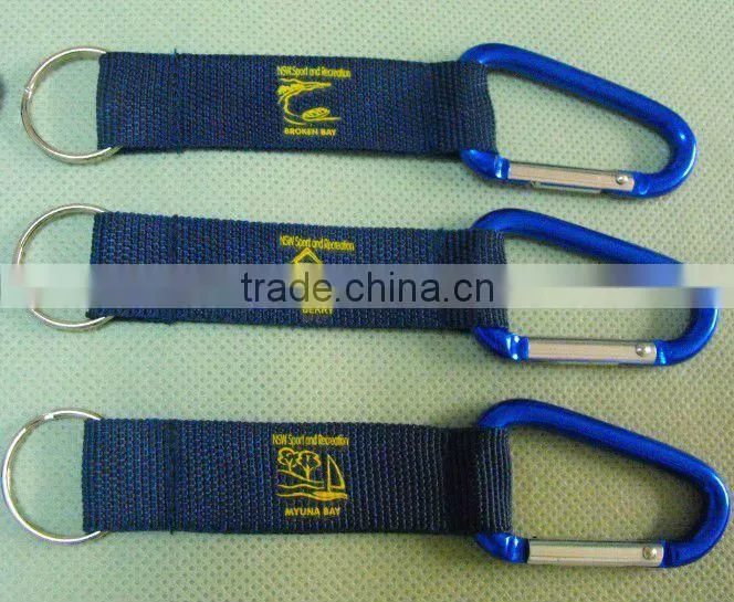 Custom keychain carabiner bottle holder