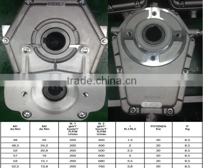 Speed reduction gearbox 96001 for hydraulic motor