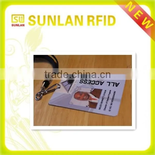 RFID 125khz image and signature pvc staff employee photo id card with hologram(professional manufacturer)