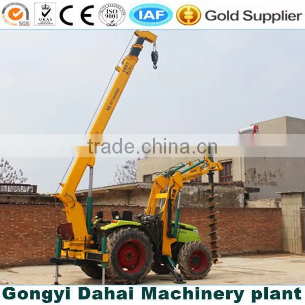 2016 new electric pole digging and erection, wire rod pole machine for sale