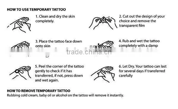 Non-toxic Tattoo sticke for beard