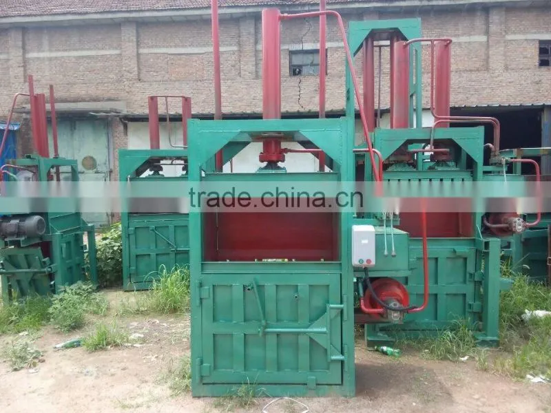 Hydraulic vitercial baler for wool/waste papaer and cans package machine