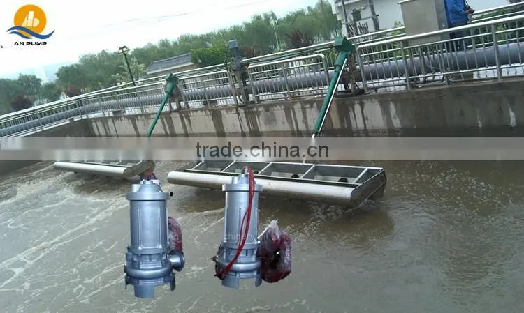 Cutting system centrifugal submersible sewage pump