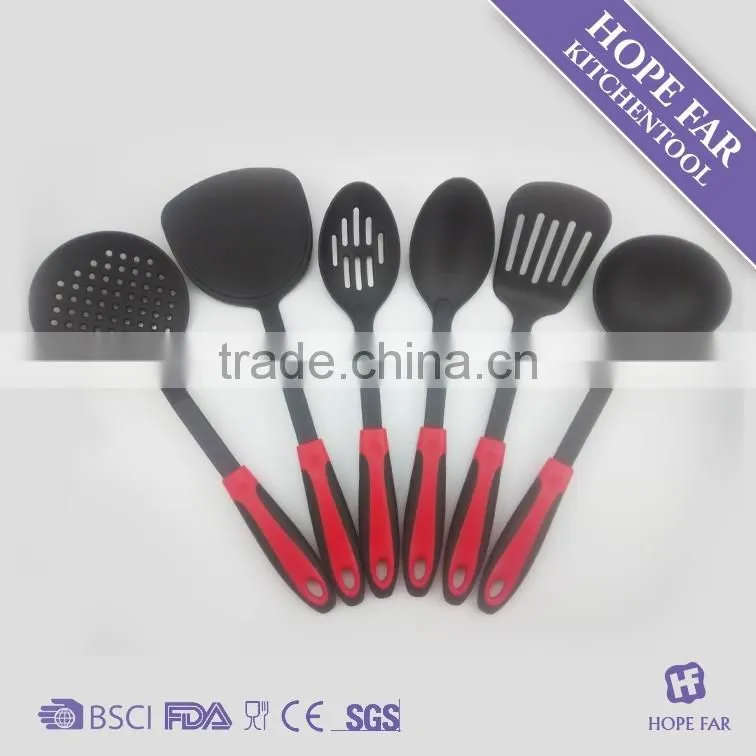 0900024 High quality 7pcs nylon kitchenware set with holder
