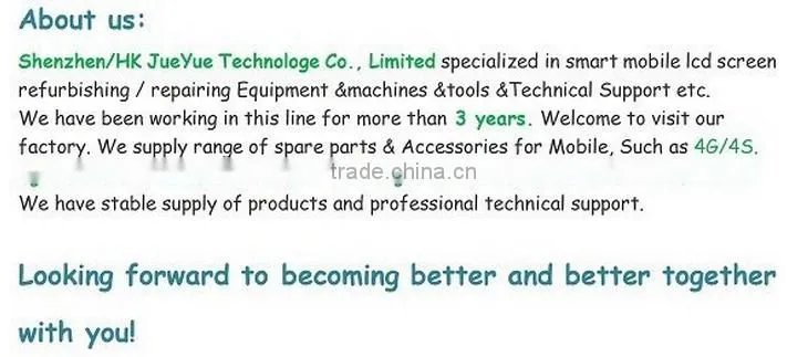 4 in 1 Original cold press glue Glass with frame with oca with polarizer film assembly for iPhone