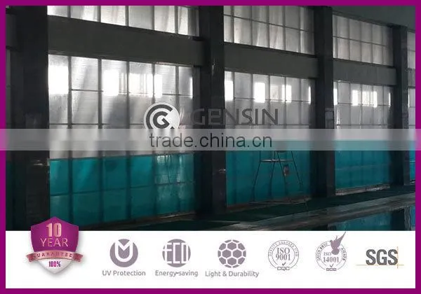 16mm/20mm/25mm Thicken Stadium Airport Roofing Building Material U-locking Multiwall Hollow Polycarbonate Sheets