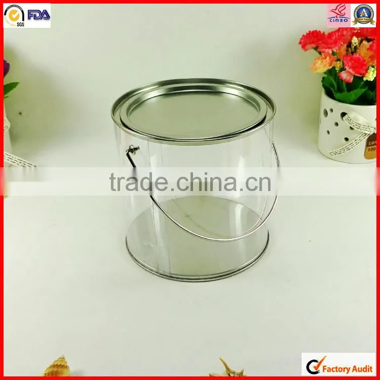 rectangular milk metal paint cans