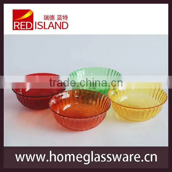 France Crystal Diamond Pattern Salad/Desert Bowls