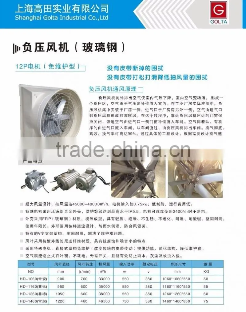 FRP exhaust fan/exhaust fan/FRP Ventilation fan